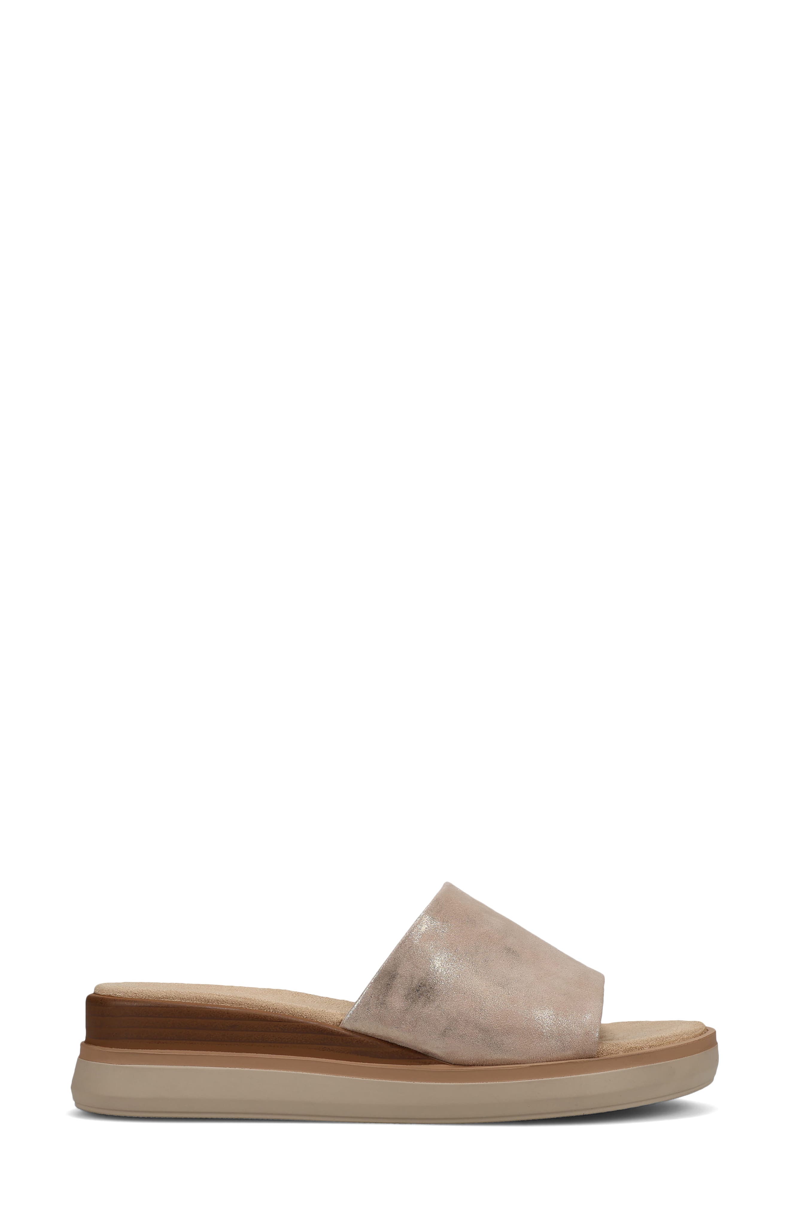 VANELi Honna Platform Wedge Sandal, Alternate, color, Champagne