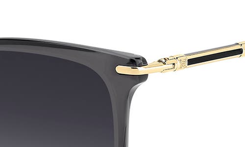 Carolina Herrera 57mm Rectangular Gradient Sunglasses In Gray