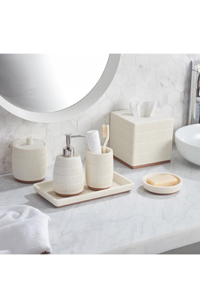 ROSELLI TRADING COMPANY Textured 7-Piece Bath Accessory Set, Alternate, color, 