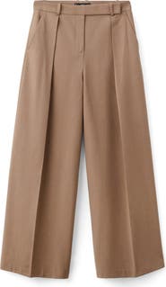 MANGO Pleated Straight Leg Pants