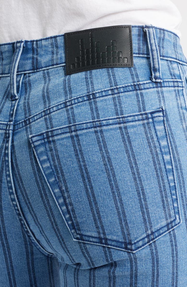 CITY BLUES Eiffel Stripe Flare Jeans, Alternate, color, Indigo