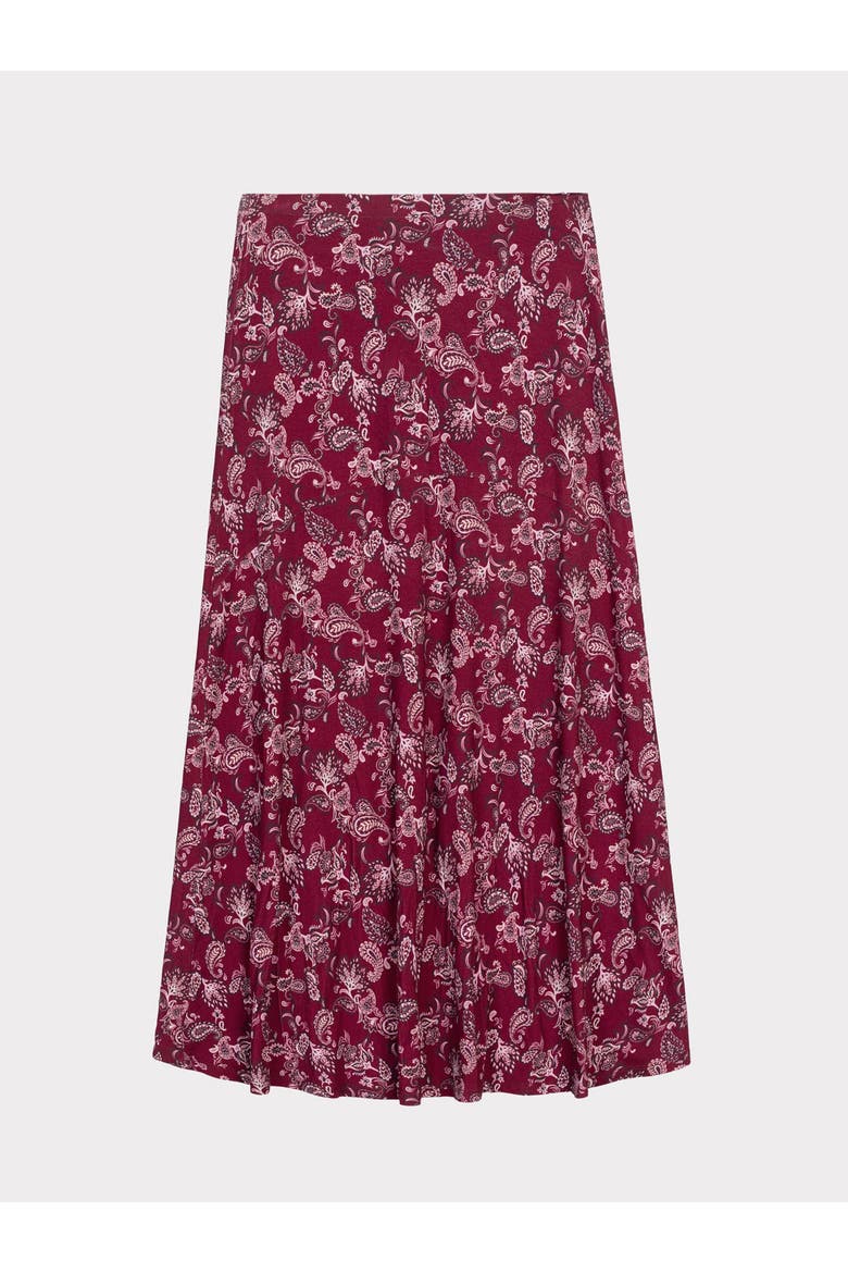 Printed Paisley Maxi Skirt, Alternate, color, Winter Paisley