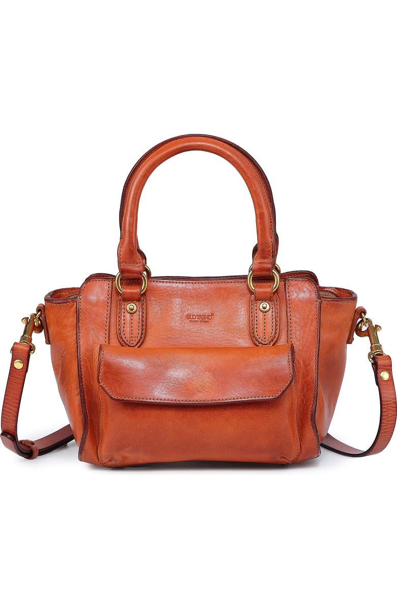 OLD TREND Pansy Mini Satchel Bag, Main, color, Caramel