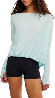 Free People Sheer Bliss High-Low Top