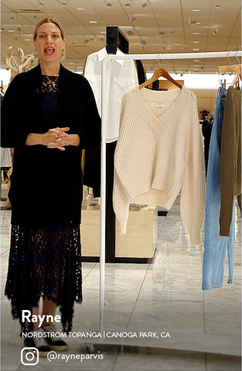 Chunky V-Neck Sweater, sales video thumbnail