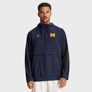 Nike Men's Nike Navy Michigan Wolverines Anorak Half-Zip Hoodie Jacket