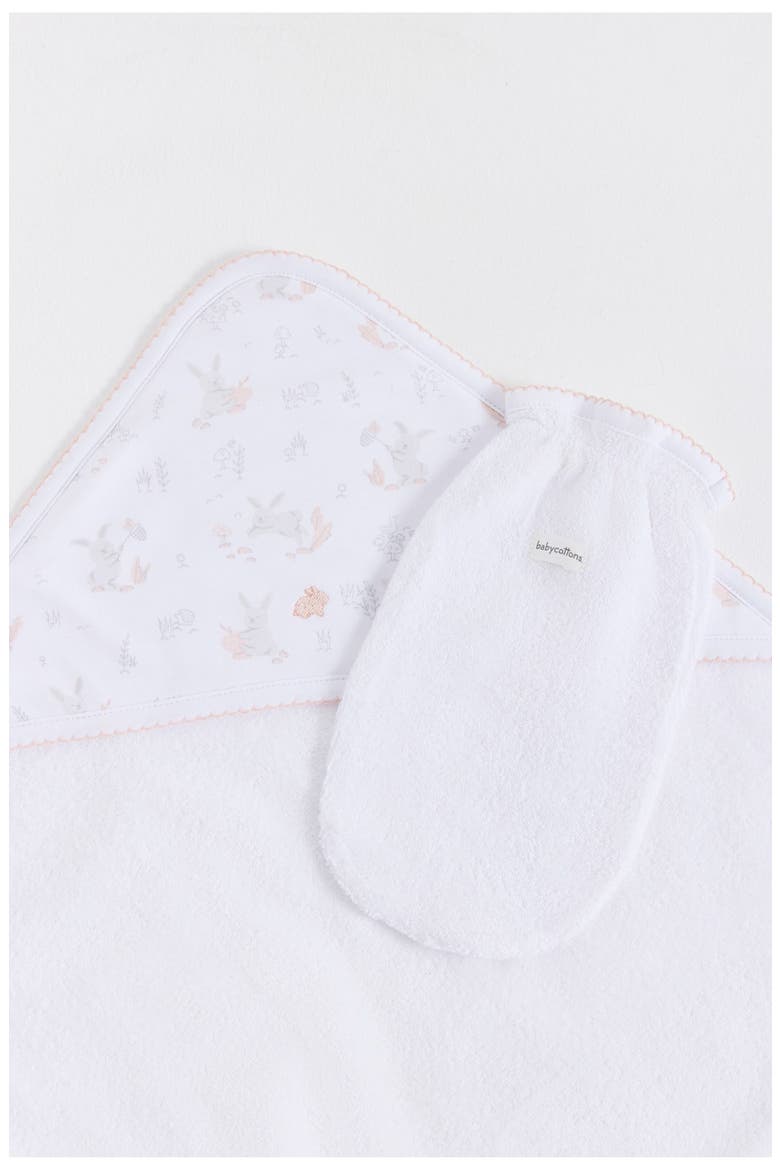 Small Bunny Towel Textured, Alternate, color, White