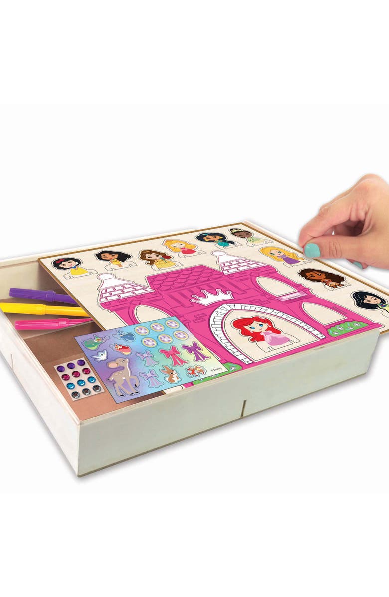 Disney Princess Wood Castle Activity Building & Decorating Set, Alternate, color, Multicolored