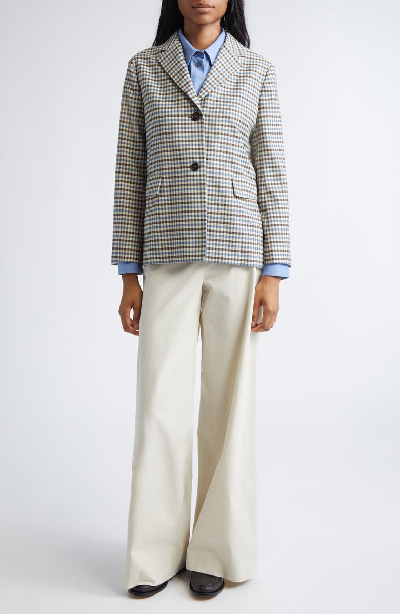 Max Mara Dentice Stretch Cotton Twill Pants, Alternate, color, Ivory