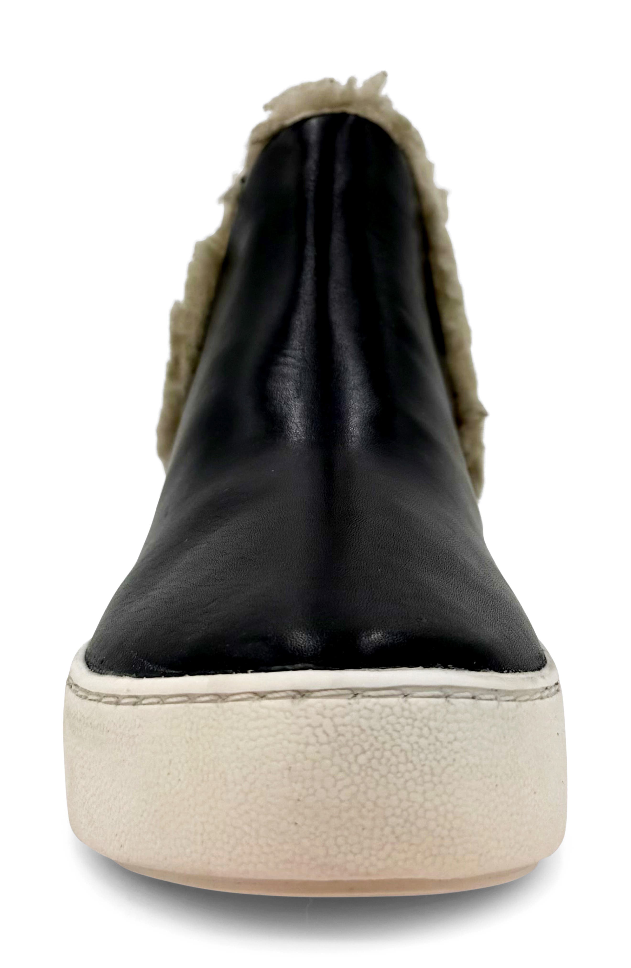 Winston Leather High Top Sneaker, Alternate, color, BLACK