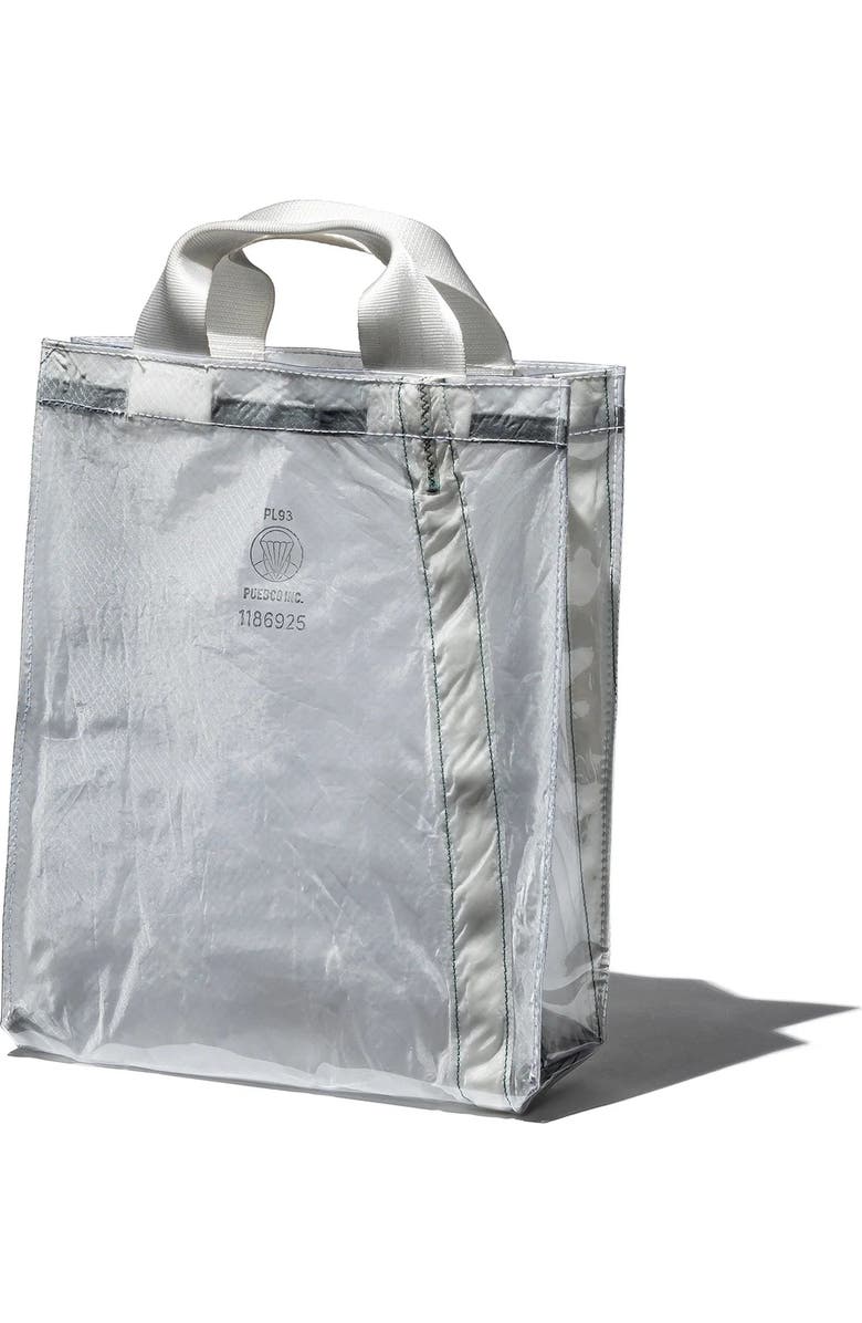 PUEBCO Covered Parachute Document Bag, Main, color, White