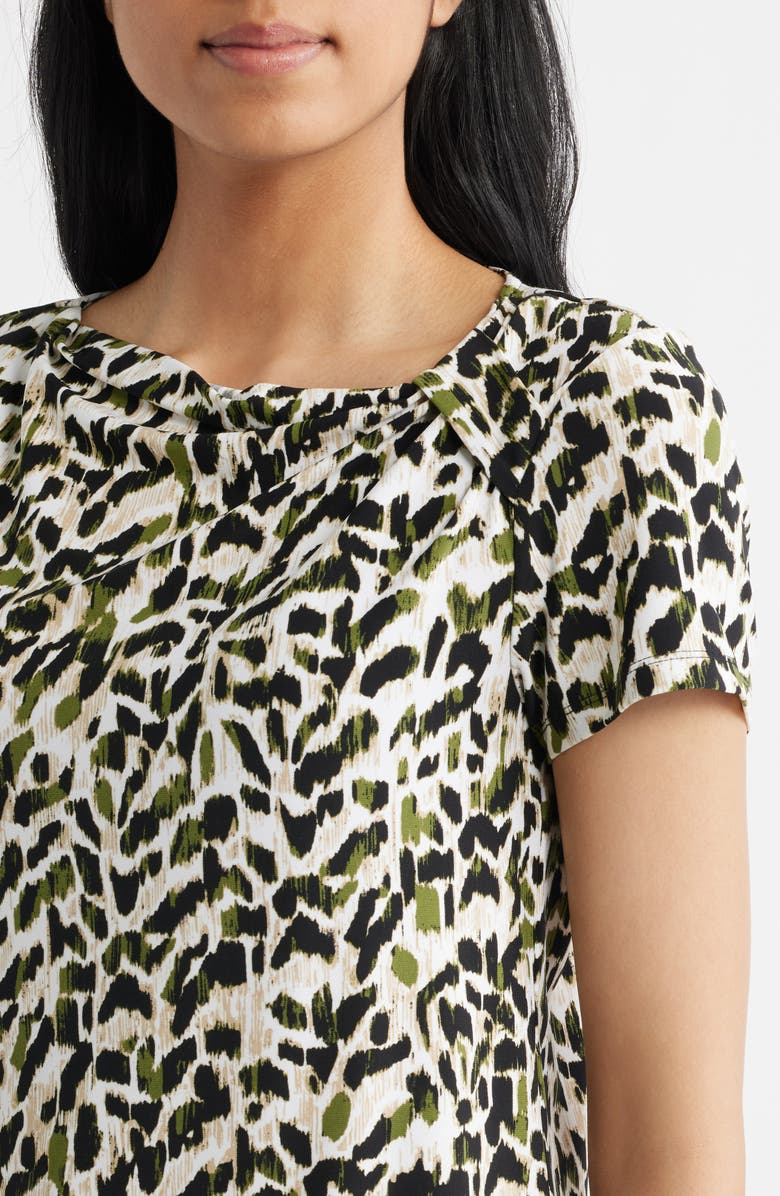 AK ANNE KLEIN Asymmetric Neck Top, Alternate, color,