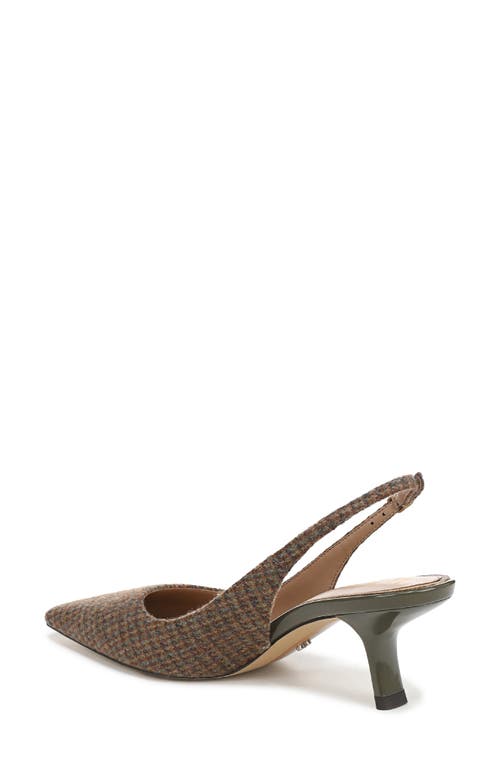 Sam Edelman Bianka Slingback Pointed Toe Pump In Brown
