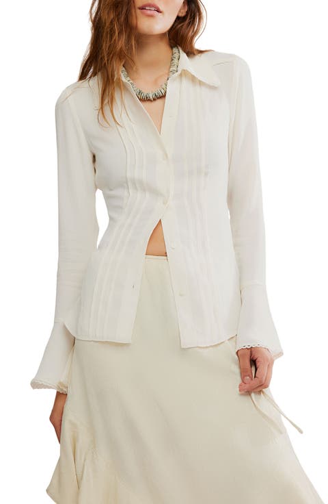 Melrose Bell Sleeve Button-Up Shirt