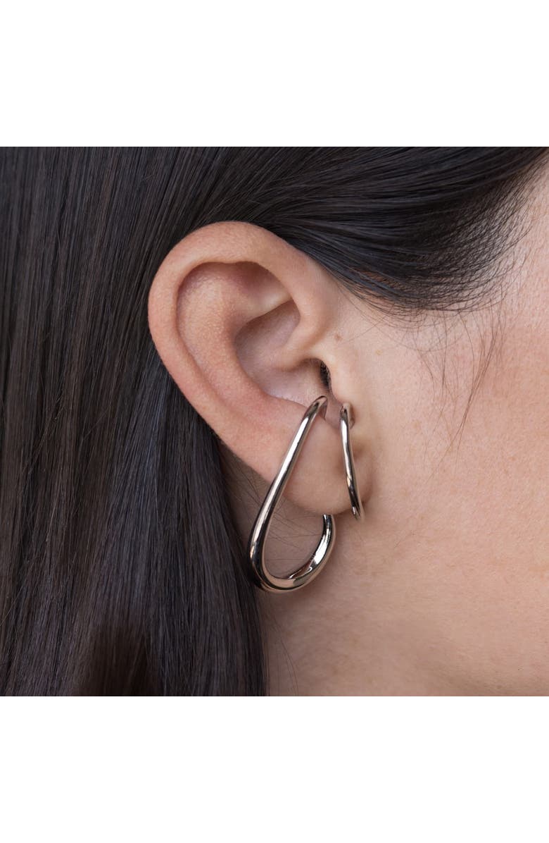 Outofoffice London Silver Ear Cuff, Alternate, color, Silver