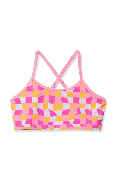 Girls Chlorine Resistant Criss Cross Bikini Top