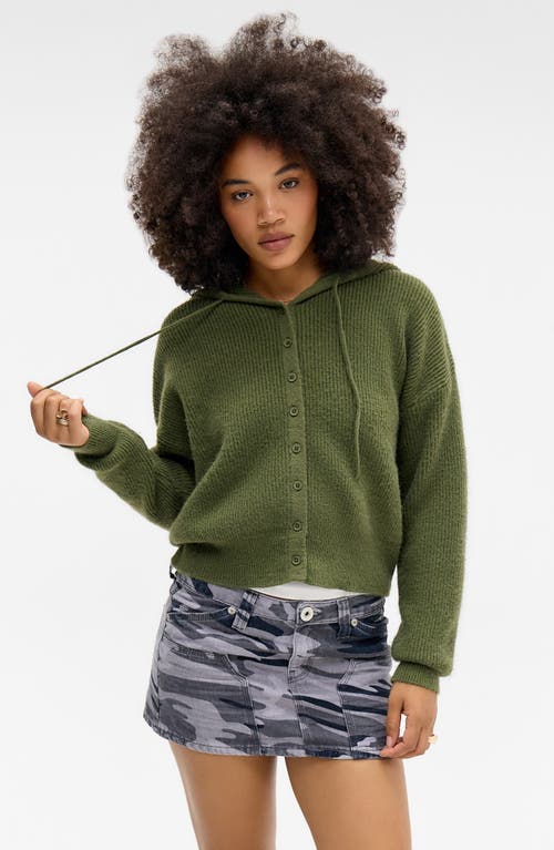 Bdg Urban Outfitters Camo Low Rise Denim Carpenter Miniskirt In Gray