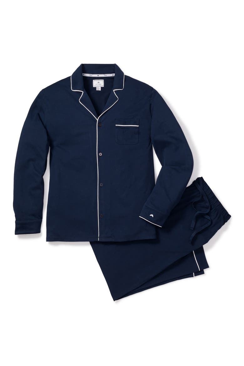 Classic Pima Cotton Pajamas, Alternate, color, NAVY