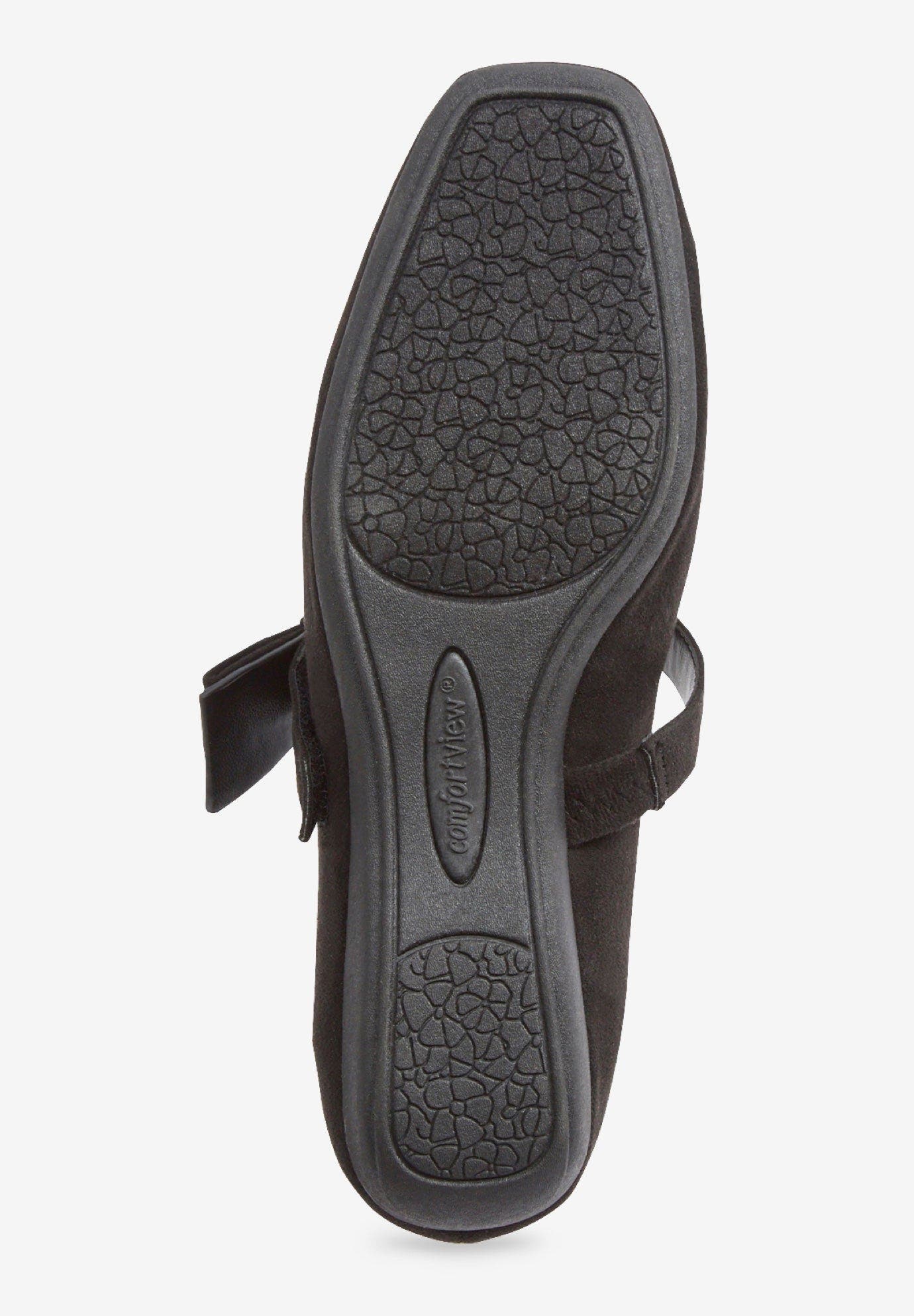 Comfortview The Bobbi Flat, Alternate, color, Black