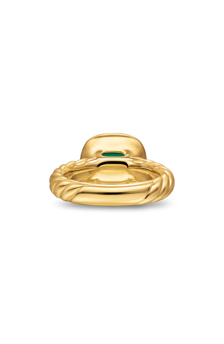 David Yurman Mercer Stone Ring in 18K Gold, Alternate, color, Malachite