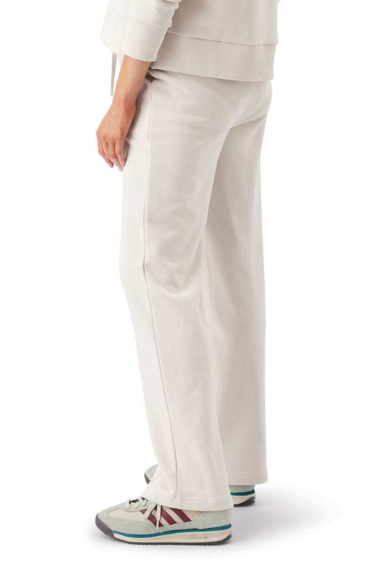 Terry Wide Leg Jogger, Alternate, color, Chalk