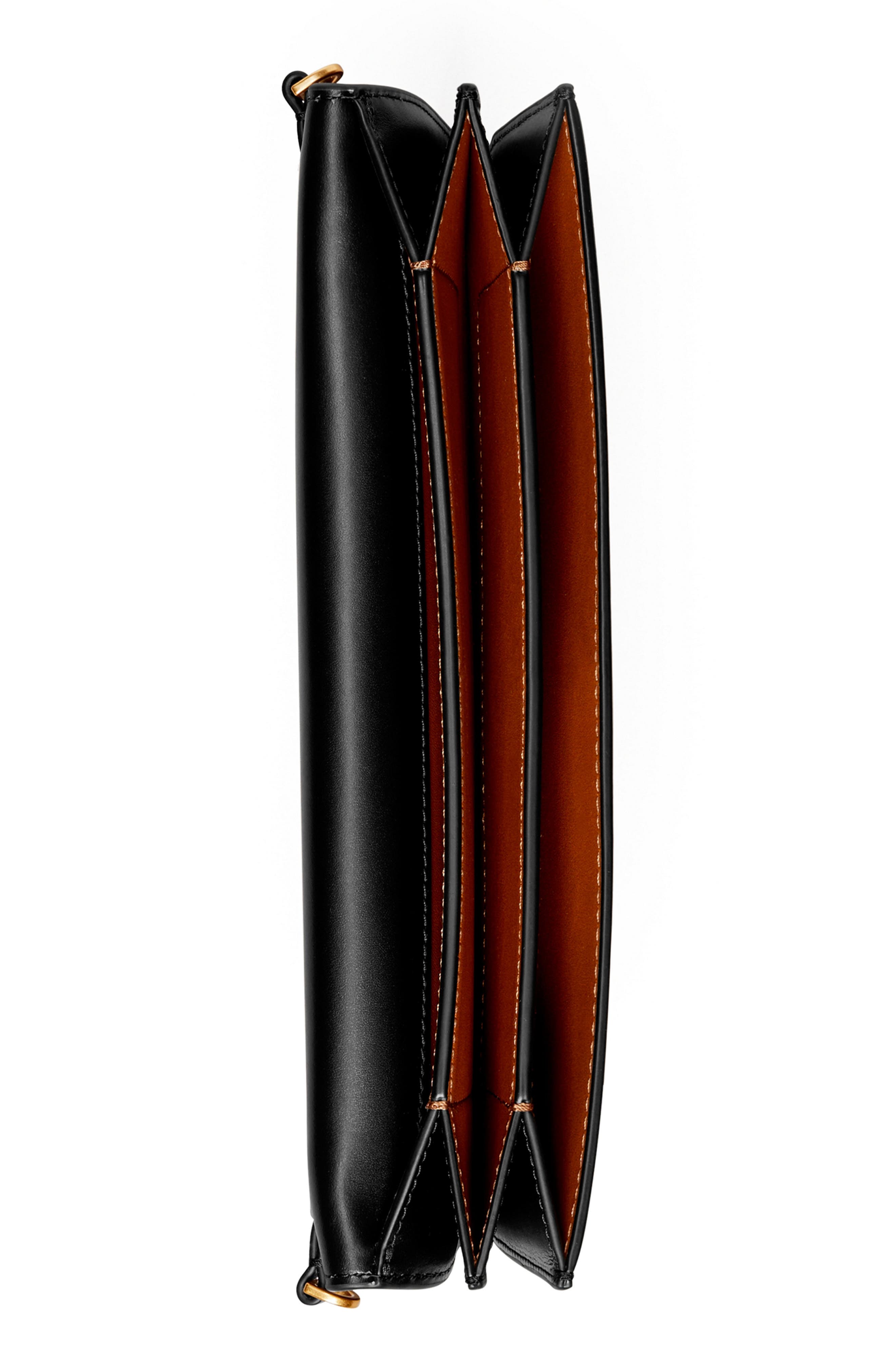 Tory Burch Eleanor Leather Clutch, Alternate, color, 