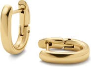 D.LOUISE Oval Huggie Hoop Earrings
