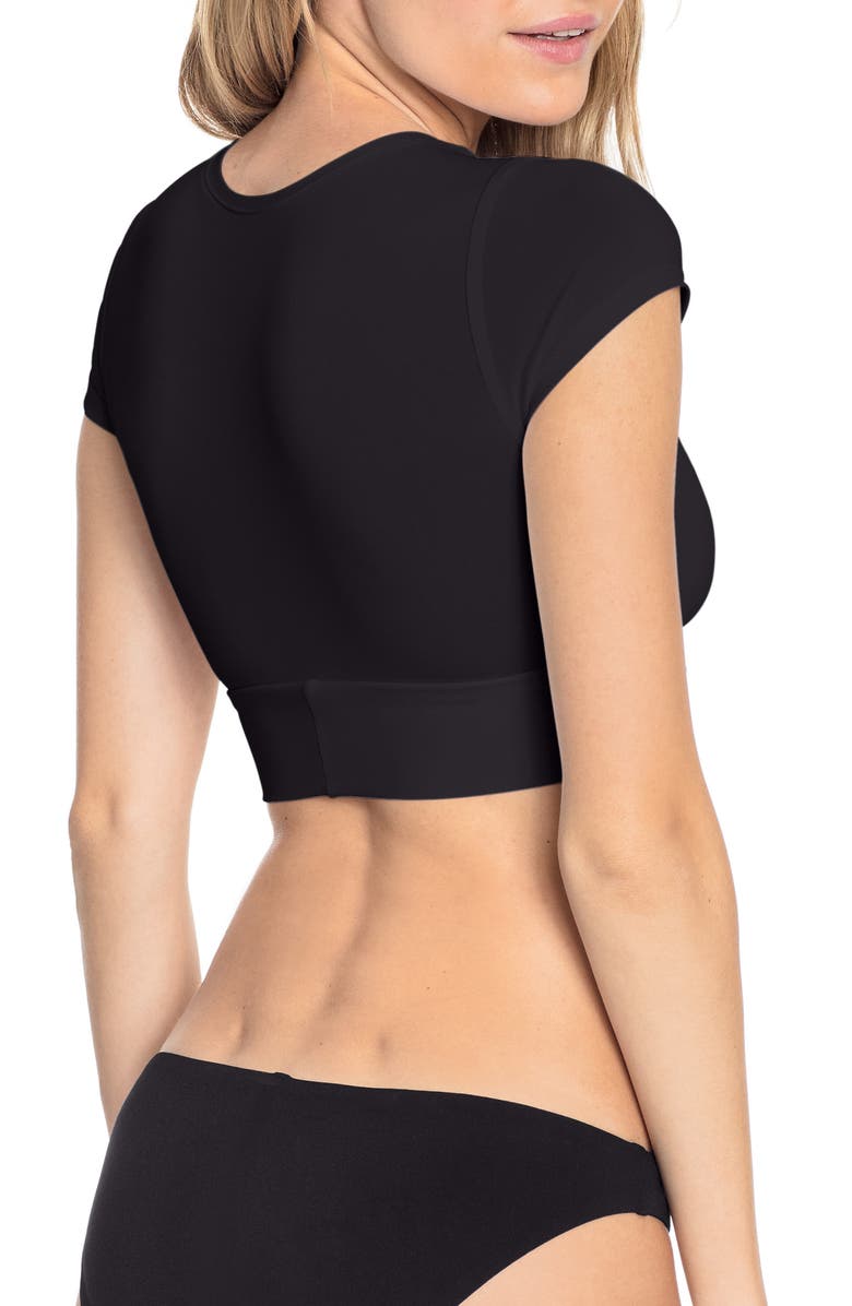 Robin Piccone Ava Knot Front Tee Bikini Top, Alternate, color,