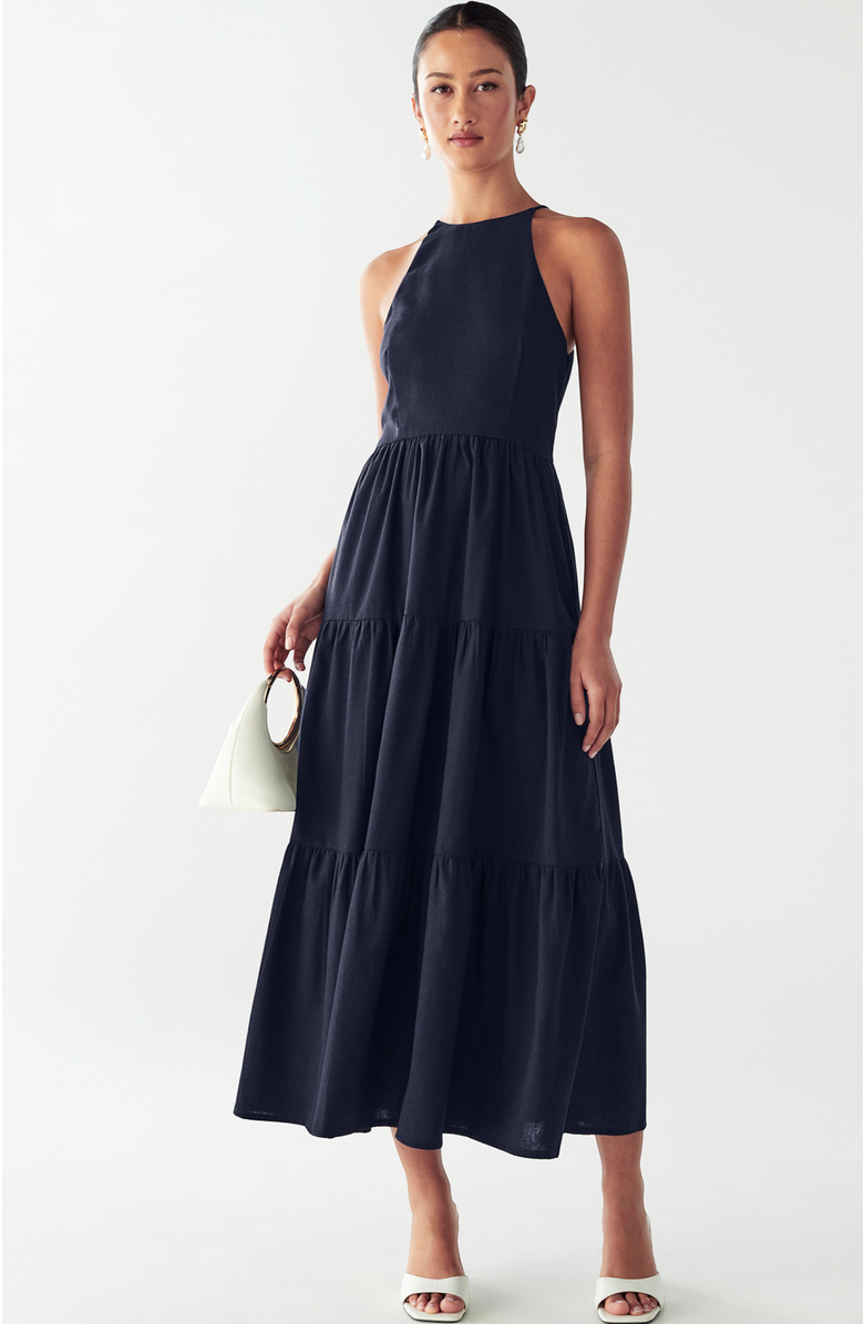 WILLA Aquila Maxi Dress, Alternate, color, Navy Blue