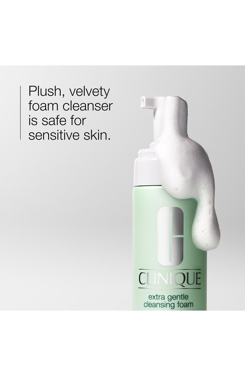 Clinique Extra Gentle Cleansing Foam for Dry + Sensitive Skin, Alternate, color, 