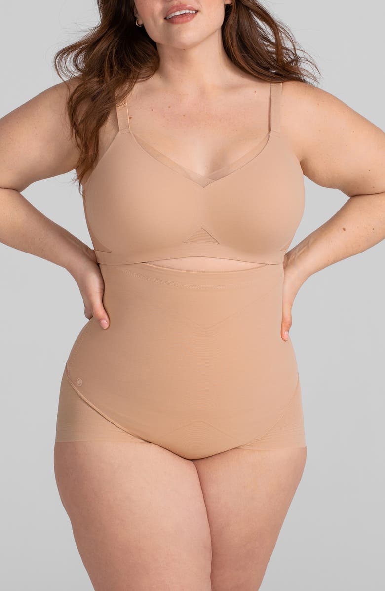 Honeylove SuperPower Briefs, Alternate, color, Sand