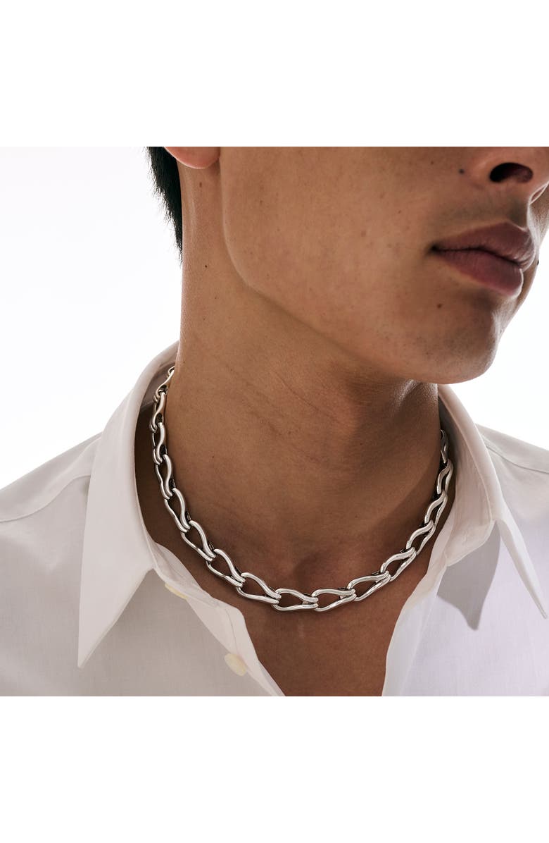 John Hardy Surf Link Necklace, Alternate, color, Silver