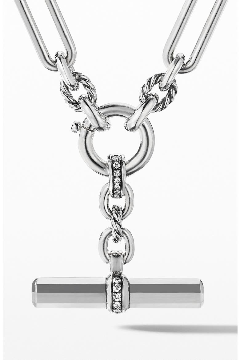 Lexington Diamond Chain Link Necklace, Main, color, DIAMOND/ SILVER
