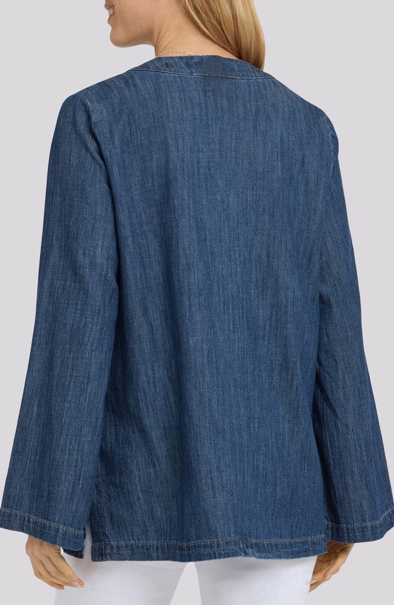 NYDJ Cotton Denim Tunic, Alternate, color, Medium Indigo