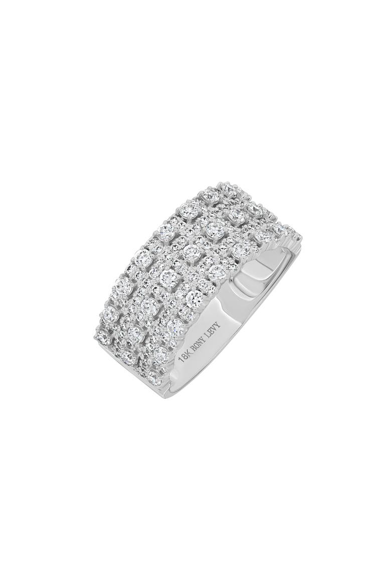 Mika Diamond Wide Band Ring, Main, color, 18K WHITE GOLD