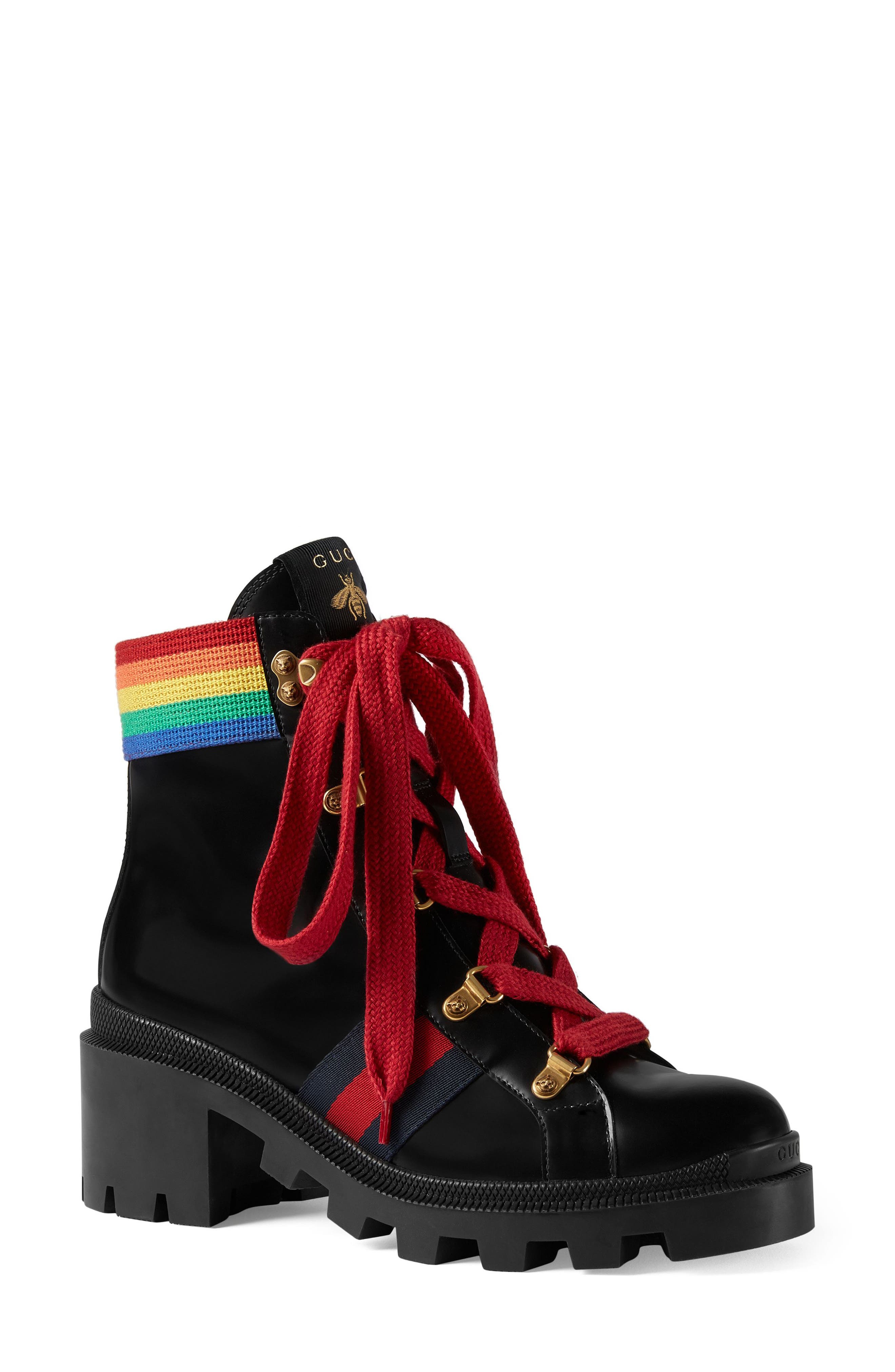 Rainbow Boot, Main, color, BLACK
