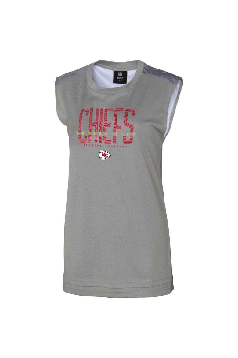 Women's Gray Kansas City Chiefs No Sweat Tank Top, Alternate, color, Gray