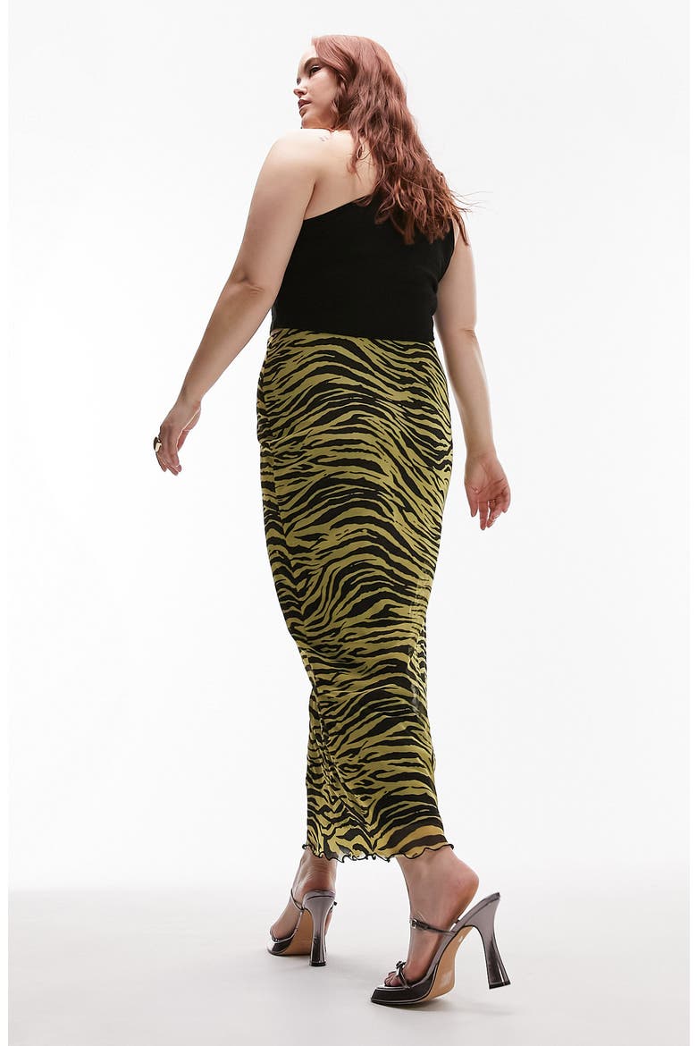 Zebra Print Skirt, Alternate, color, BLACK