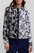 Foxcroft Jodie Daisy Colorblock Cotton Button-Up Shirt