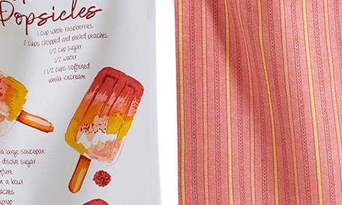 Shop Tag Peach Melba Set Of 2 Assorted Kitchen Towels