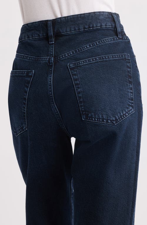 Frame The Arrow High Waist Relaxed Bootcut Jeans In Blue