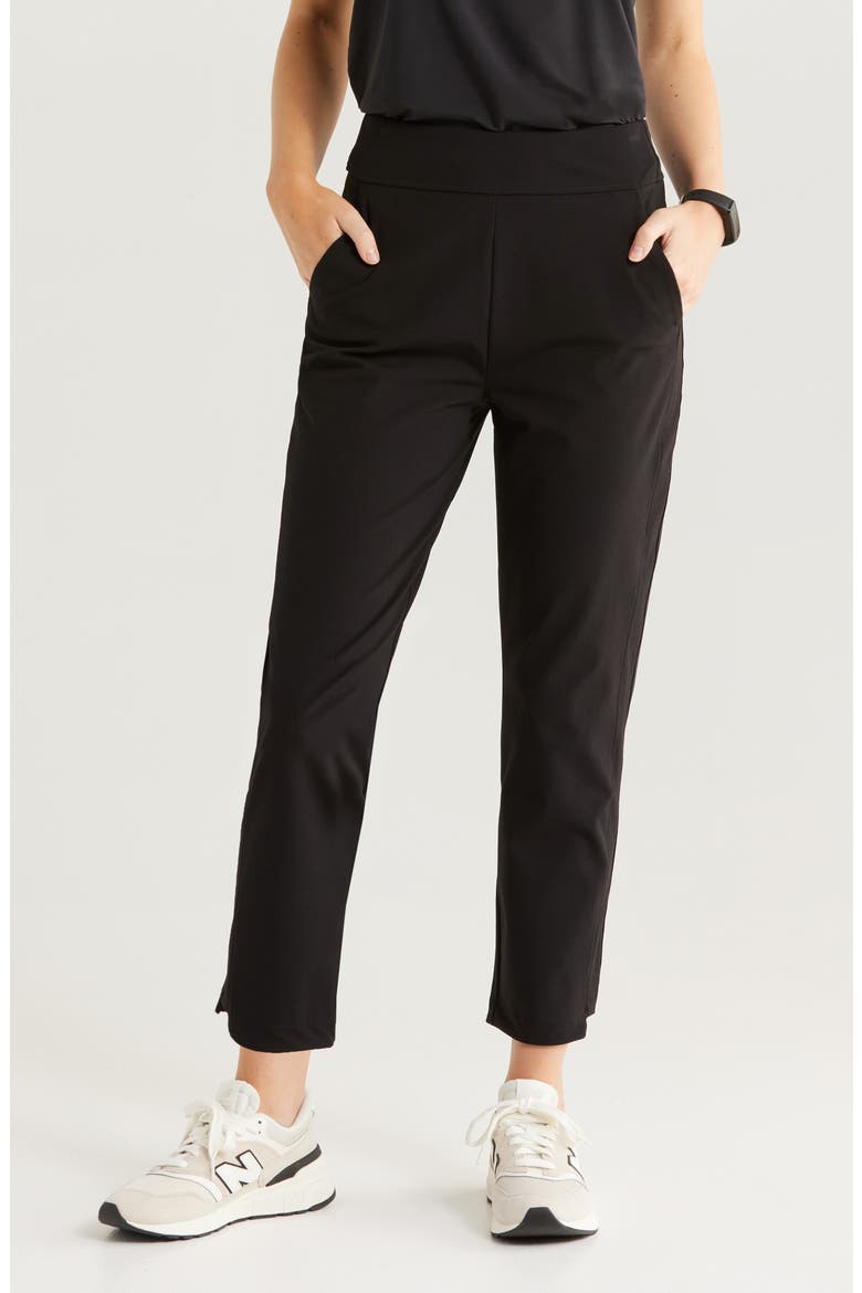 Full Swing Ankle Pants, Main, color, BLACK