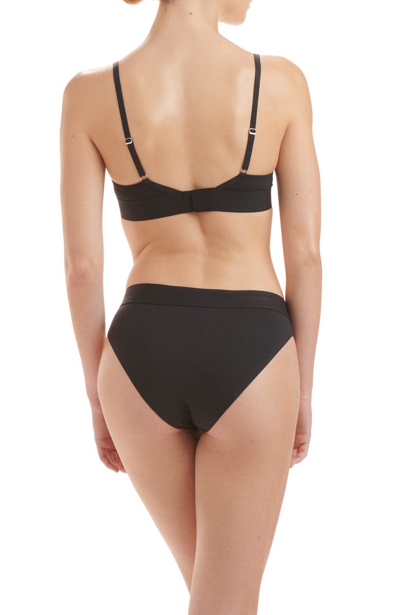 Wolford Beauty Underwire Demi Bra, Alternate, color, Black