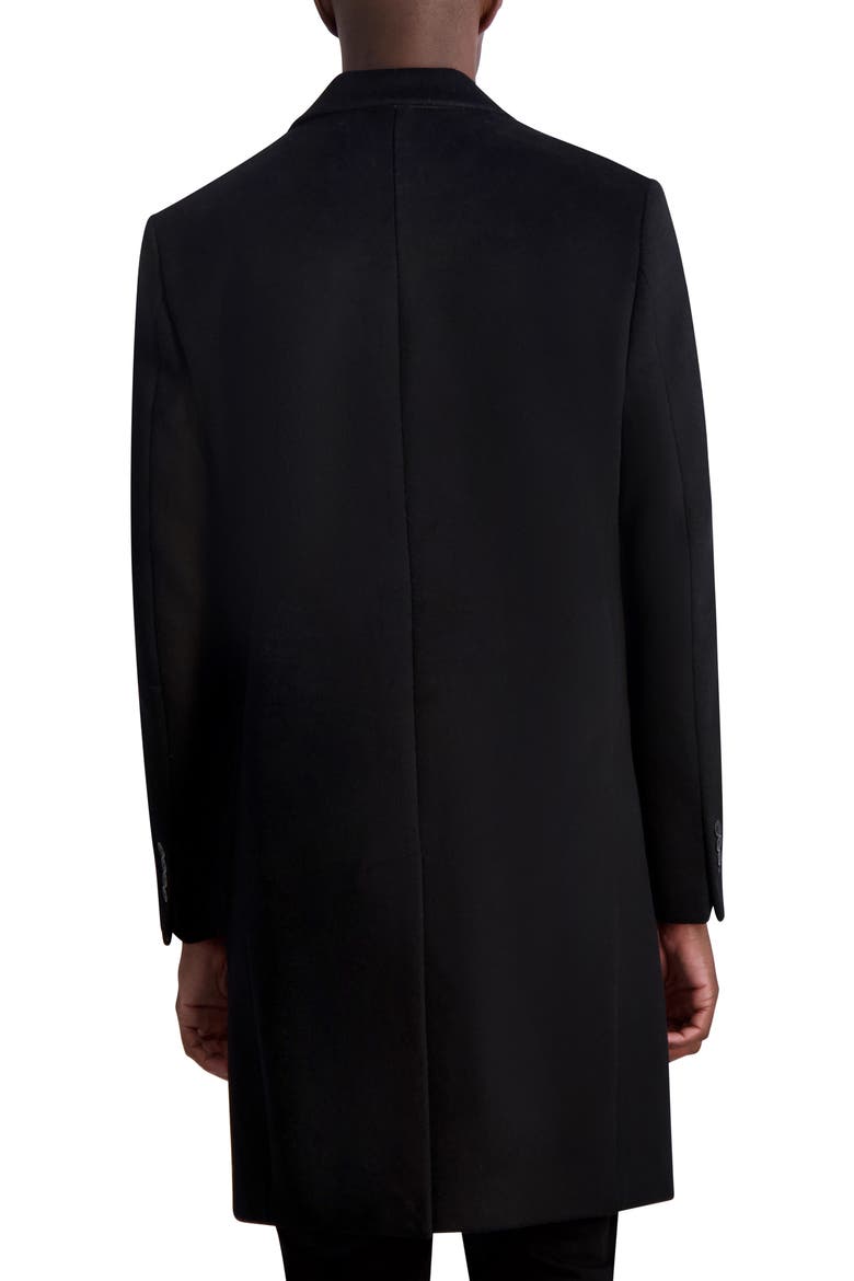 Wool Blend Coat, Alternate, color, BLACK