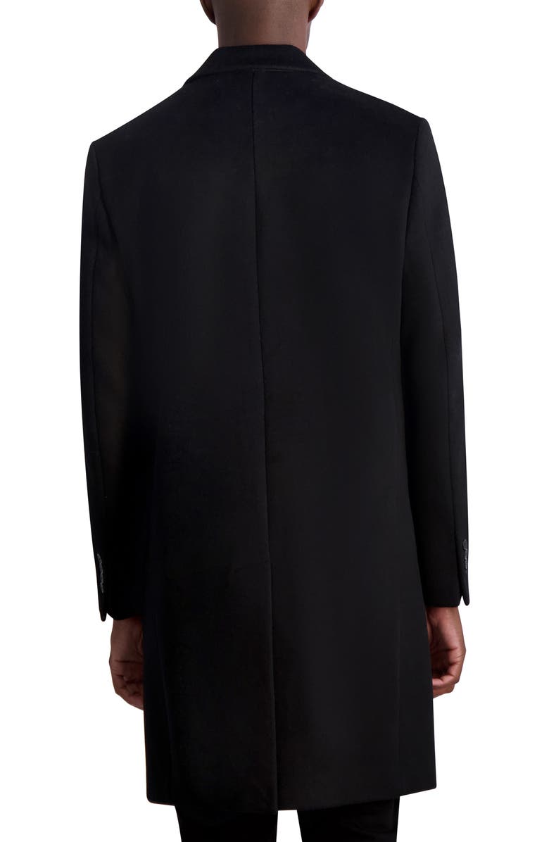 KARL LAGERFELD PARIS Wool Blend Coat, Alternate, color, 