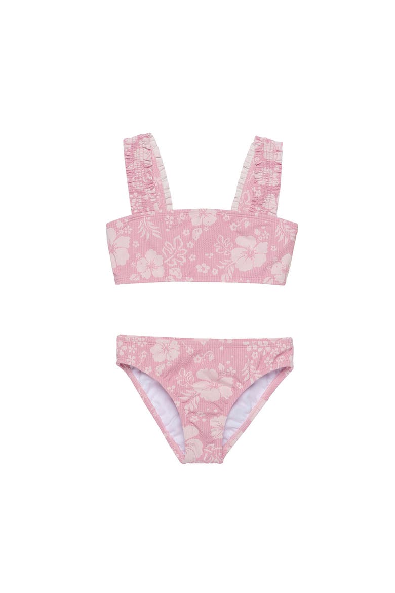 California Dreams Textured Swim Set, Main, color, Pink