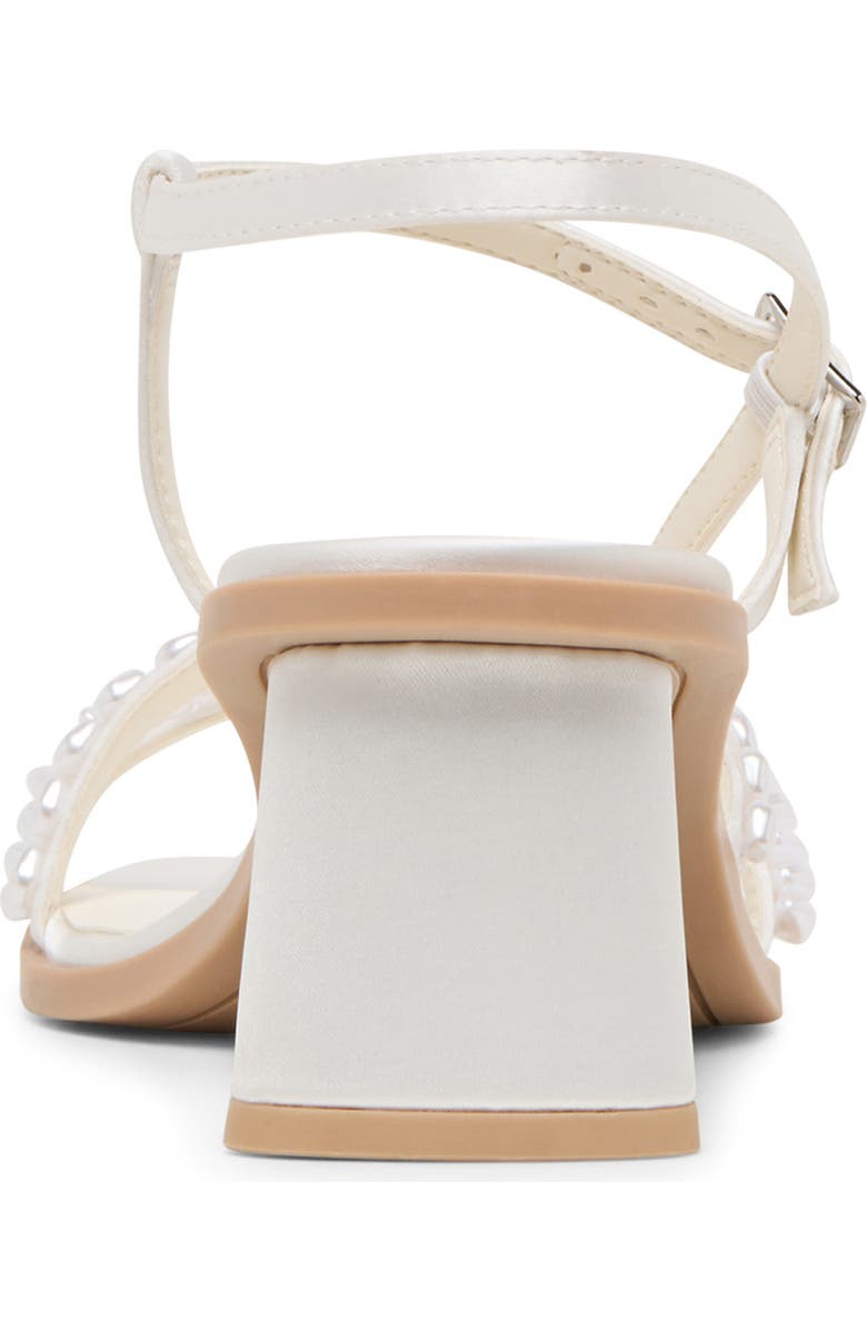 Dolce Vita Belita Embellished Sandal, Alternate, color, True White Satin