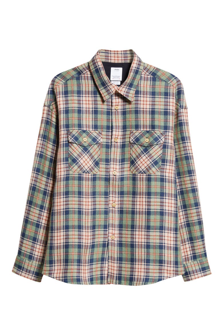 Lumber Check Wool & Linen Button-Up Shirt (Men) | Nordstrom
