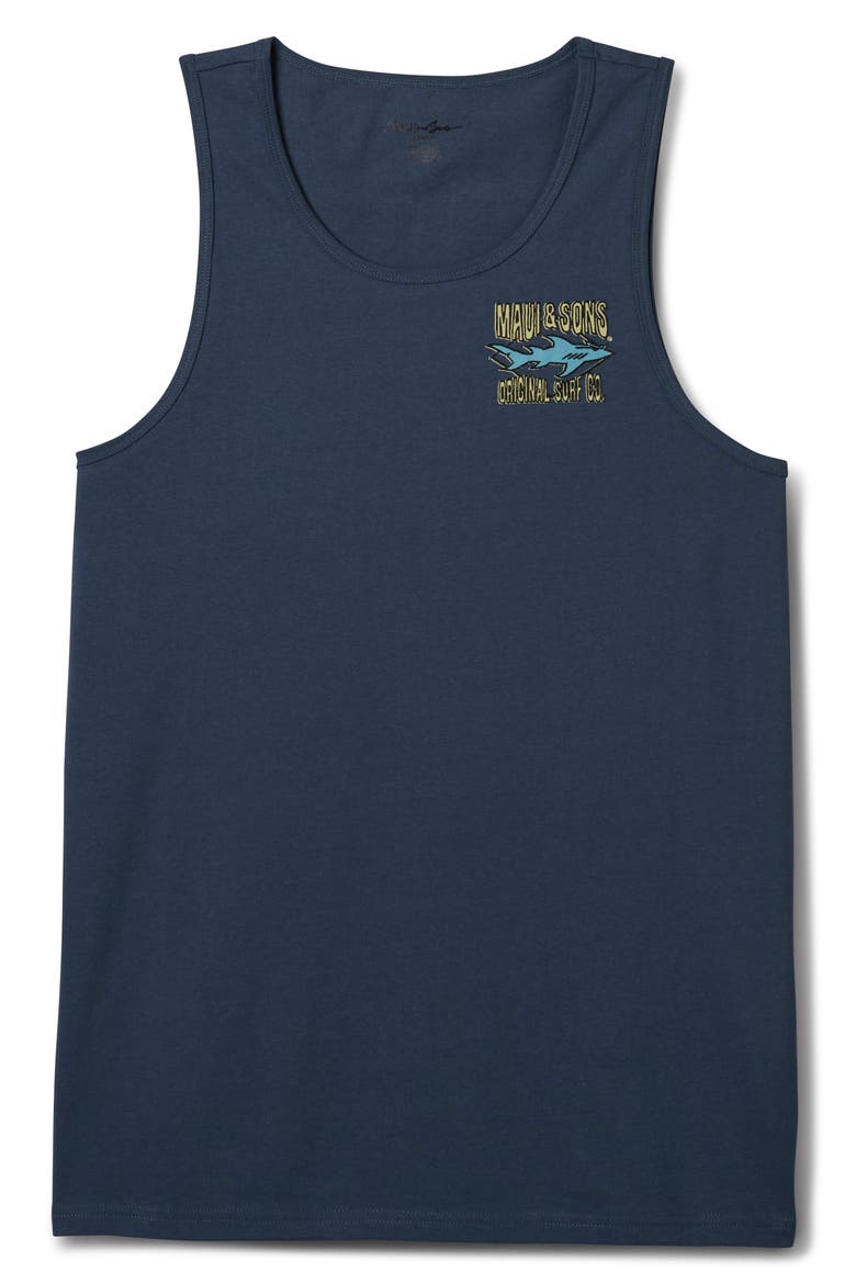 Biting Edge Graphic Tank, Alternate, color, INDIGO