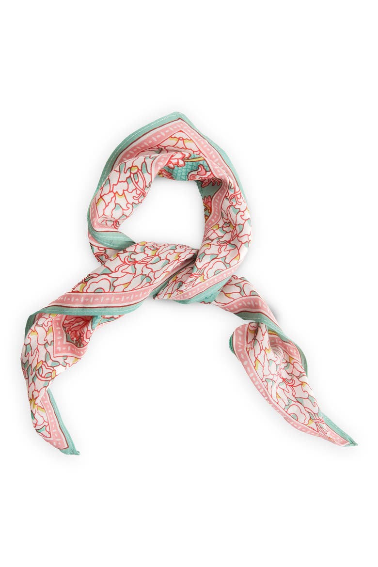 Garden Floral Modal Bandana, Alternate, color, LIGHT GREEN